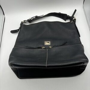 Dooney & Bourke Dillen Purse Pebble Grain Zipper Pocket Sac Shoulder‎ Bag Black